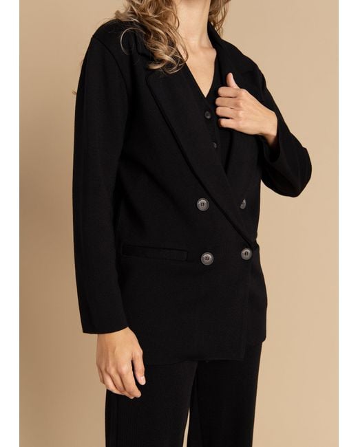 SALANIDA Blue Forza Knitted 100% Merino Blazer