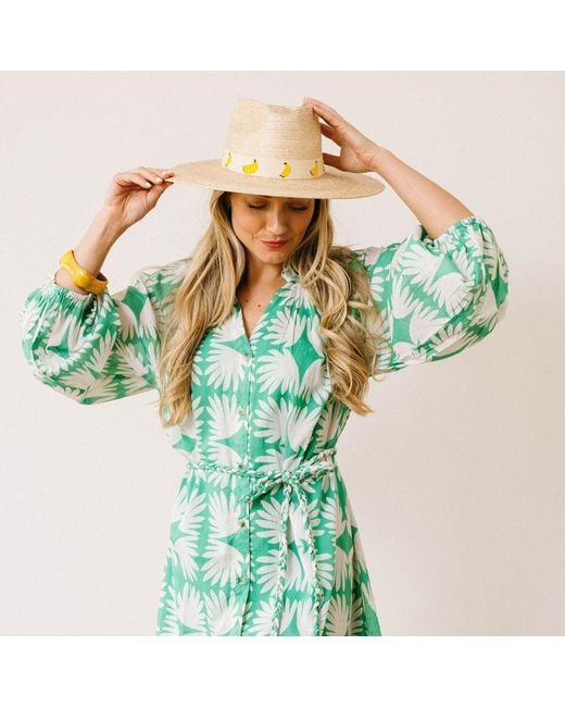SUNSHINE TIENDA Natural Banana Breeze Palm Hat