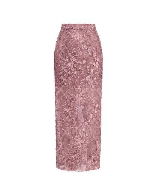 Angelika Jozefczyk Purple Catrice Lace Skirt Dusty