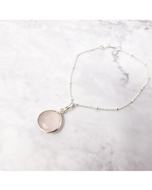 Harfi White Rose Quartz October Birthstone Bracelet