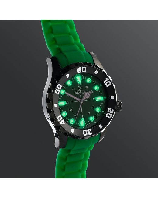 Bermuda Watch Company Green Bermuda Watch Co Shelly Bay Smart Light & Watch Regular Price for men