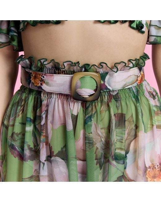 Nur Karaata Green Sandy Bloom Pant