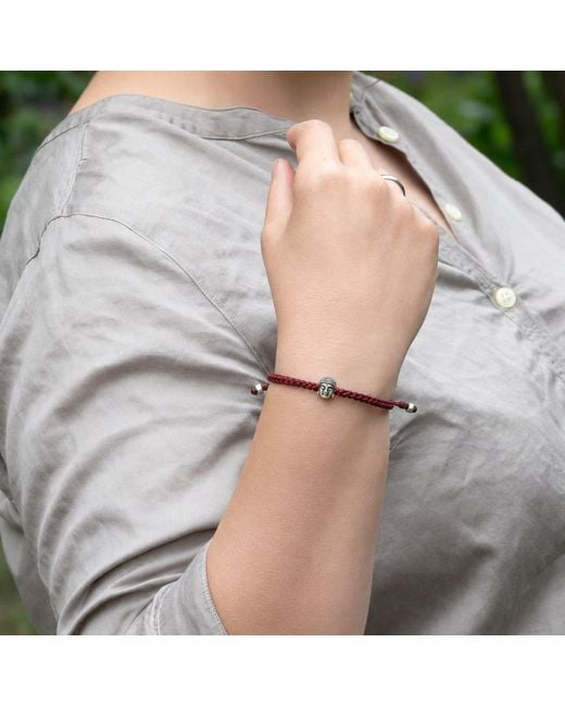 Harbour Uk Red Little Buddha Rope Bracelet