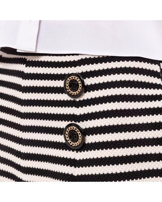 Nissa Black High Waisted Shorts Printed