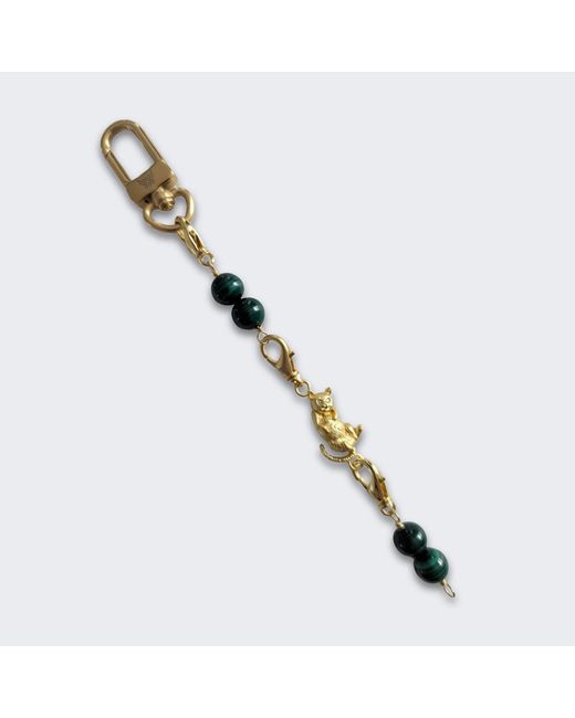 Frenvyrn Blue Cat Convertible Malachite Bracelet Bag Charm Small for men