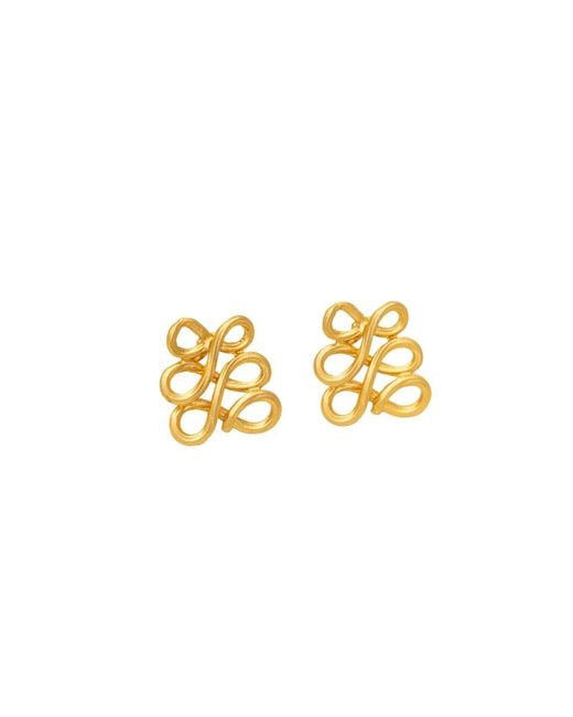 Eunoé Metallic Golden Eternity Earrings