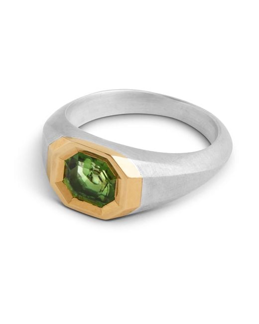 Kasun Metallic Signet Ring for men