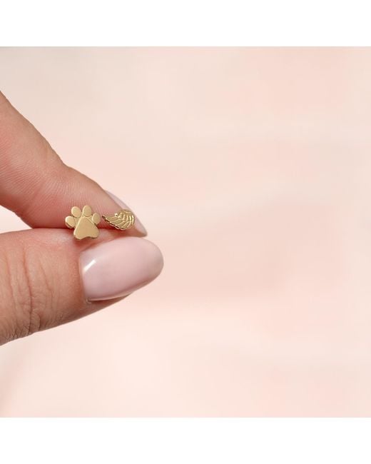 Maya Brenner Metallic Charm Stud