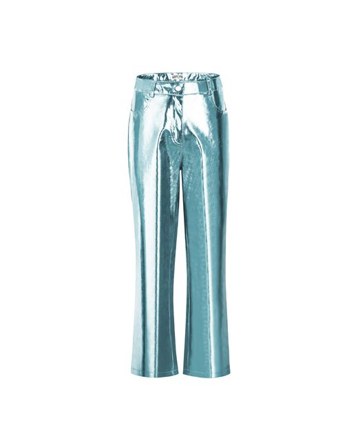 LROSEY Silver Wide Leg Pant, Iridescent Pants Women, Silver Metallic Pants,  Silver Metallic Pants at Amazon Women's Clothing store