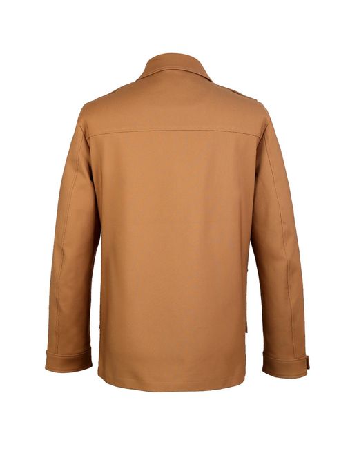 DAVID WEJ Brown Ashford Military Jacket – for men