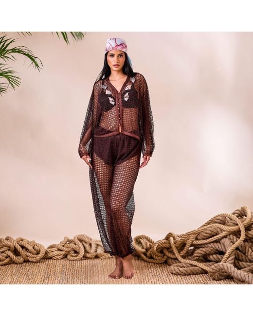 GLAM ON YOU Brown Ariel Pants