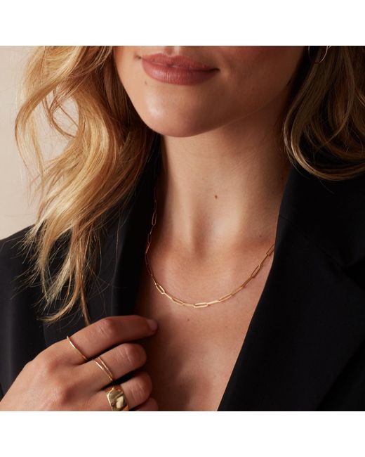Maya Brenner Metallic Element Long Link Chain