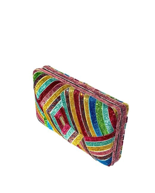 Simitri Multicolor Prism Diamond Clutch