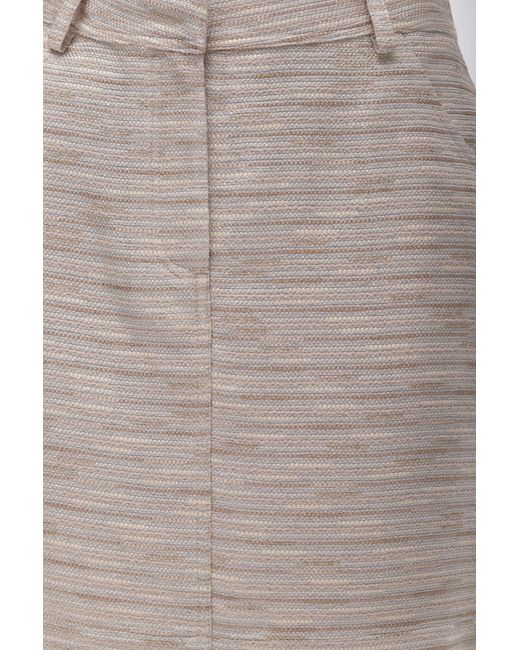Maison Bogomil Gray Straight Mini Skirt