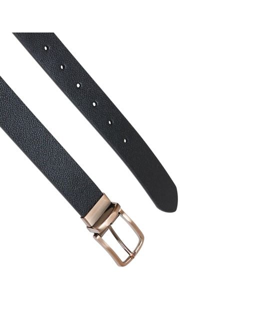 Storm Black Taranis Grain Reversible Belt for men
