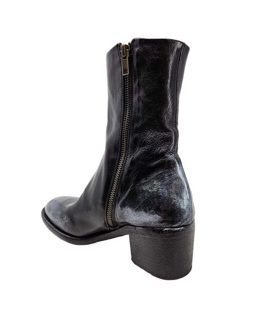 Madison Maison Black Hand Rubbed Ankle Boot