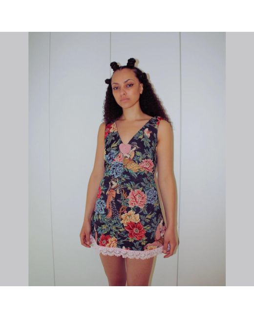 Couture to Your Door Green Petite Baby Doll Jade Garden Dress