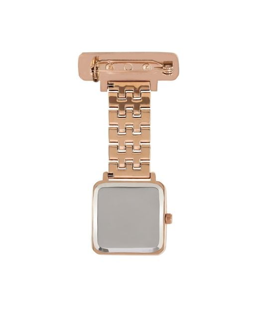 Bermuda Watch Company Metallic Annie Apple Square/ Link Bracelet Watch
