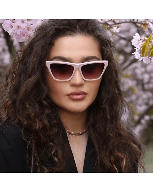 Velvet Eyewear Purple Cat Eye Sunglass Style