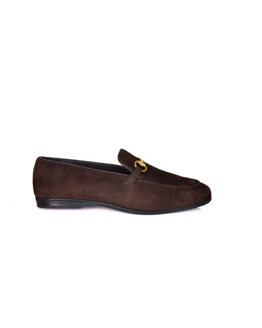 DAVID WEJ Brown Lorenzo Suede Loafers for men