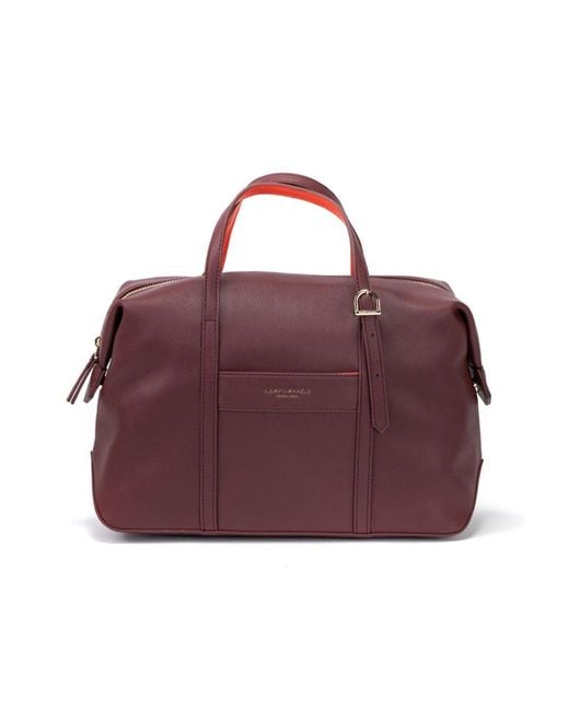CAMPO MARZIO Roma 1933 Purple Ariana Bowling Bag