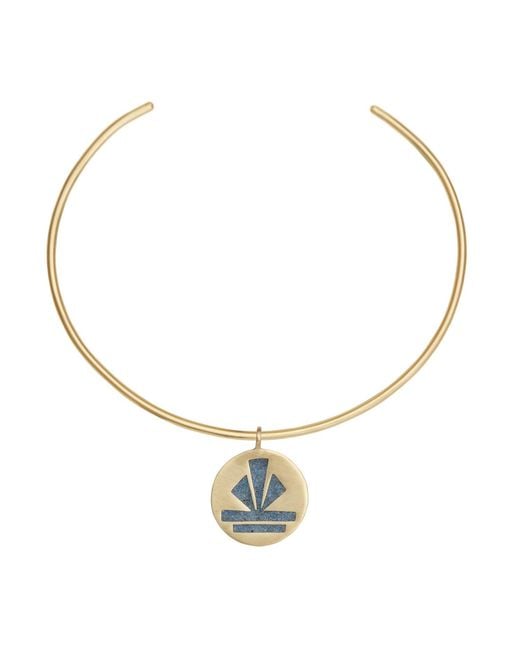 Zeworks Metallic Est Lapis Lazuli Choker