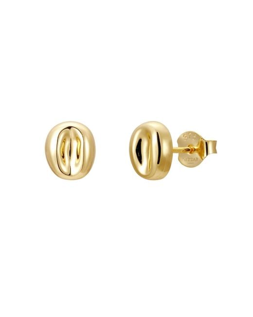 Nazzar Metallic Mini Pebble Stud Earring