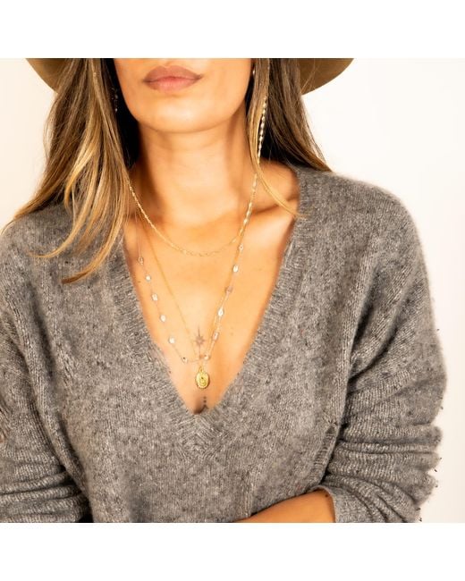 Shaded the Label Metallic Rodeo Cowboy Hat Pendant Necklace