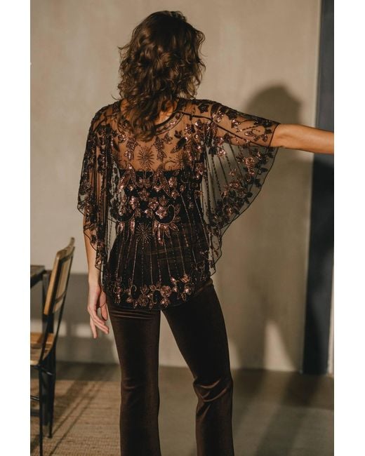 Traffic People Brown Corrie's Bravado Cord Velvet Kick Flare Trousers