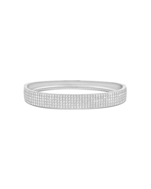 SHYMI White Wide Pave Bangle