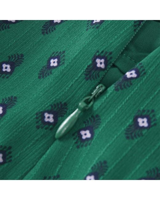 Smart and Joy Green Short Draped Skirt