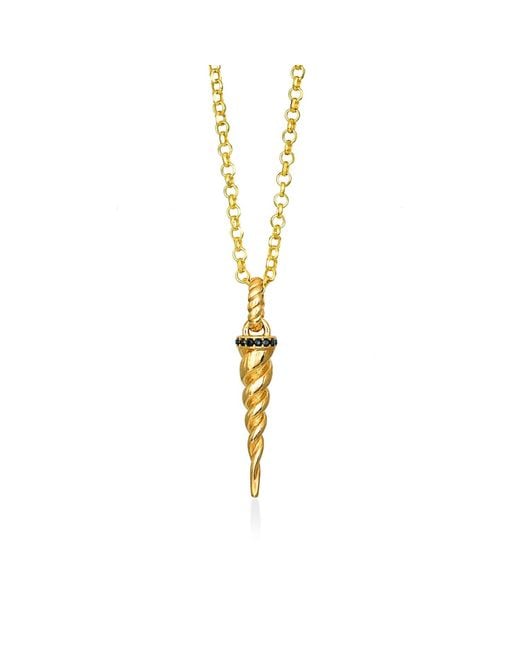 Myrto Katramadou Jewellery Metallic Unicorn Whisper – Necklace 18K-Plated 925