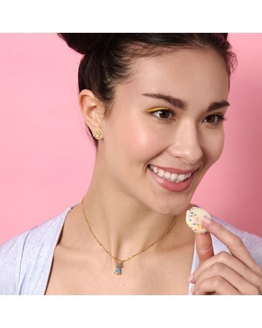 Cloud Haven Brown Logo Stud Earrings