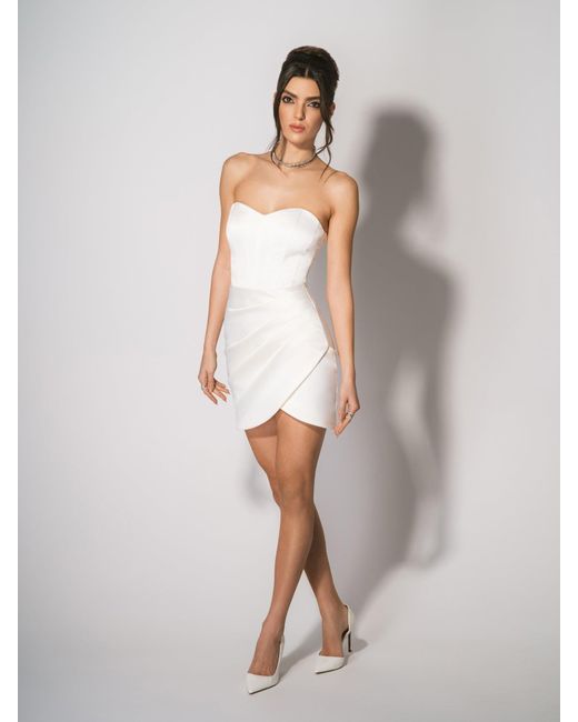 Tia Dorraine White A Touch Of Glamour Mini Dress
