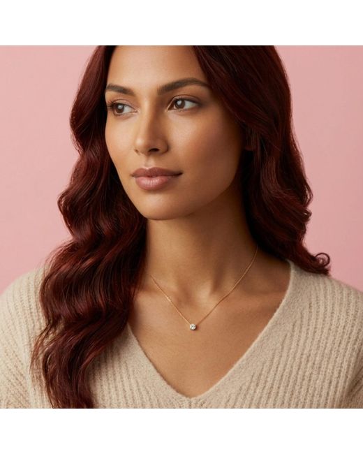 BLOOMTINE | Earth Angel HQ Metallic Illuminess Vermeil 6Mm Moissanite 'The Light Inside You' Choker