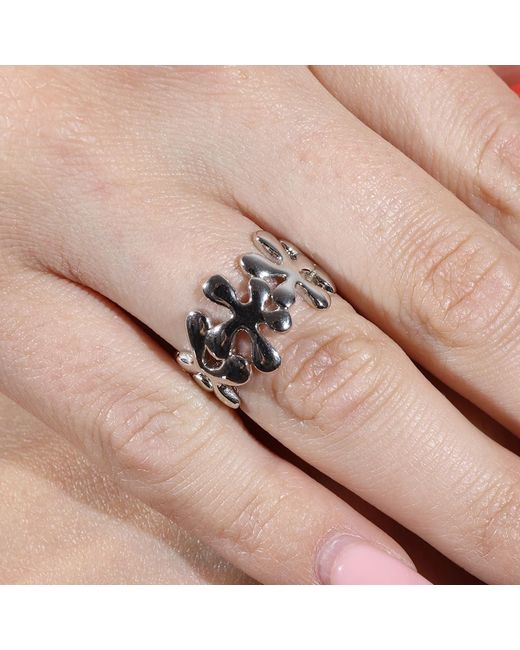 Lucy Quartermaine Metallic Half Splash Ring