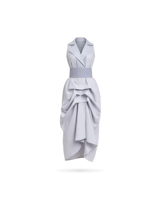 Lumina Eligma Gray The Tuxedo Dress