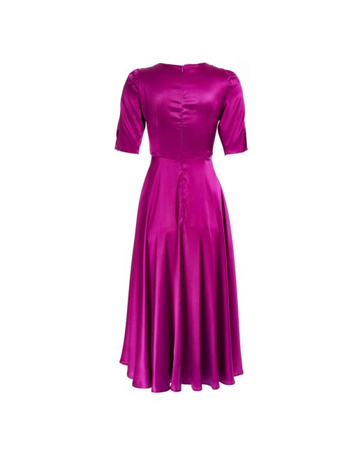 Sofia Tsereteli Purple Silk Satin Gown