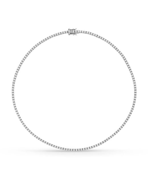 SALLY SKOUFIS Metallic Flirtation Necklace With Made Cz Diamond Stimulant