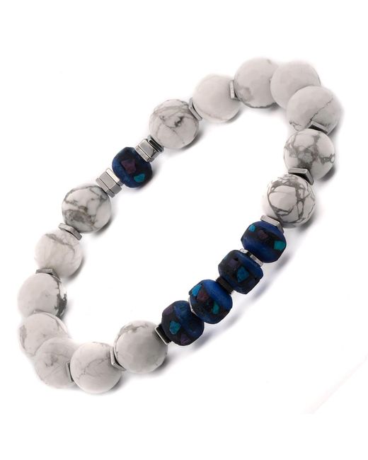 Ebru Jewelry Metallic Spiritual Beaded & Energy Bracelet for men