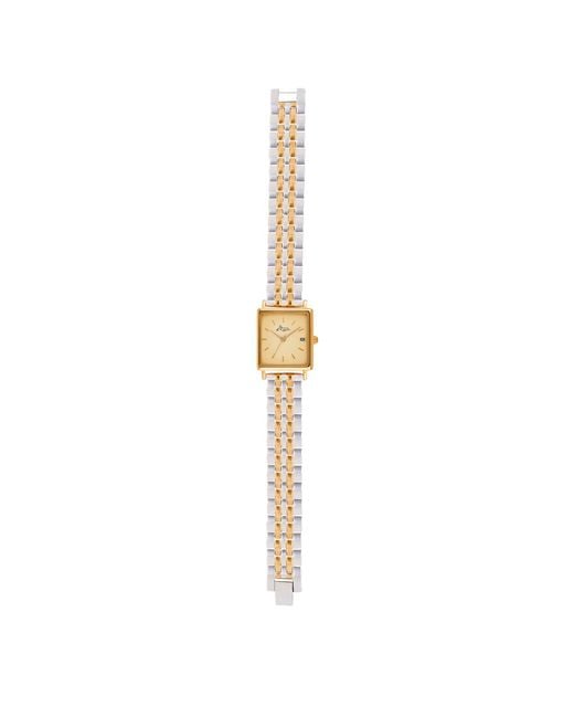 Bermuda Watch Company Metallic Quaintrelle Square Gold Silver Link 22 24mm