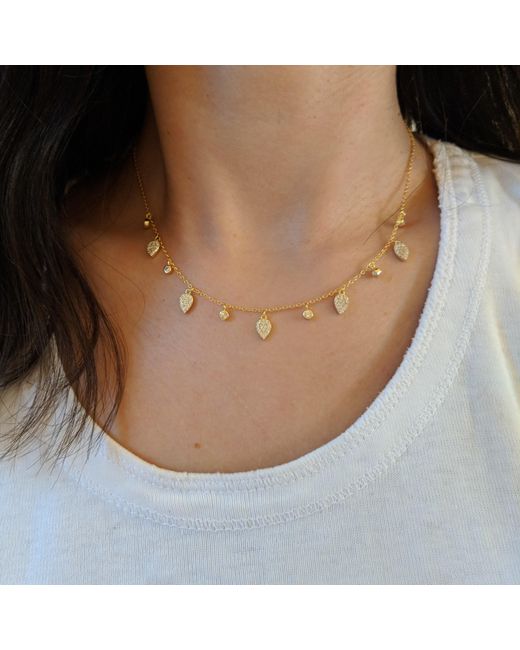 KAMARIA Metallic Queen Choker Necklace With Crystals