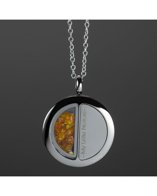 My Little Nature Multicolor Necklace With Natural Amber – Handcrafted Jewelry With Genuine Gemstone, November Birthstone Gift