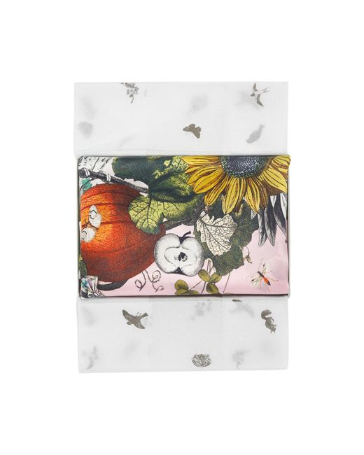 Fable England White Fable Nature's Fairytale Luxury Square Scarf