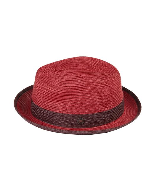 Dasmarca Hats Red Dasmarca Florence Summer Two Tone Crushable Hat for men