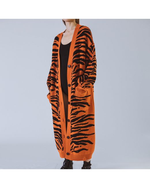 SVETA Milano Brown Wendy Long Cardigan
