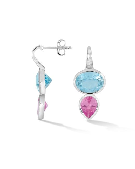 Dower & Hall Blue Topaz Tutti Frutti Earrings