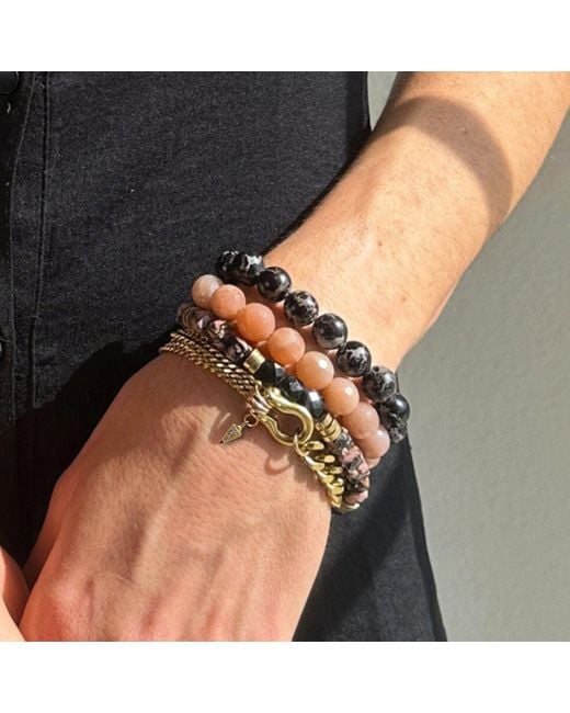 Rachel Nathan Metallic Chain: Trilogy Classic & Art Deco Drop