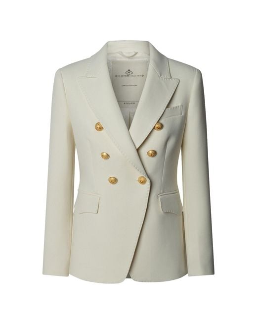 The Extreme Collection Gray Double-Breasted Blazer Garcia Vintage 02