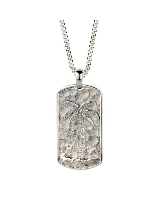 Charlotte's Web Jewellery Metallic Oasis Palm Necklace for men
